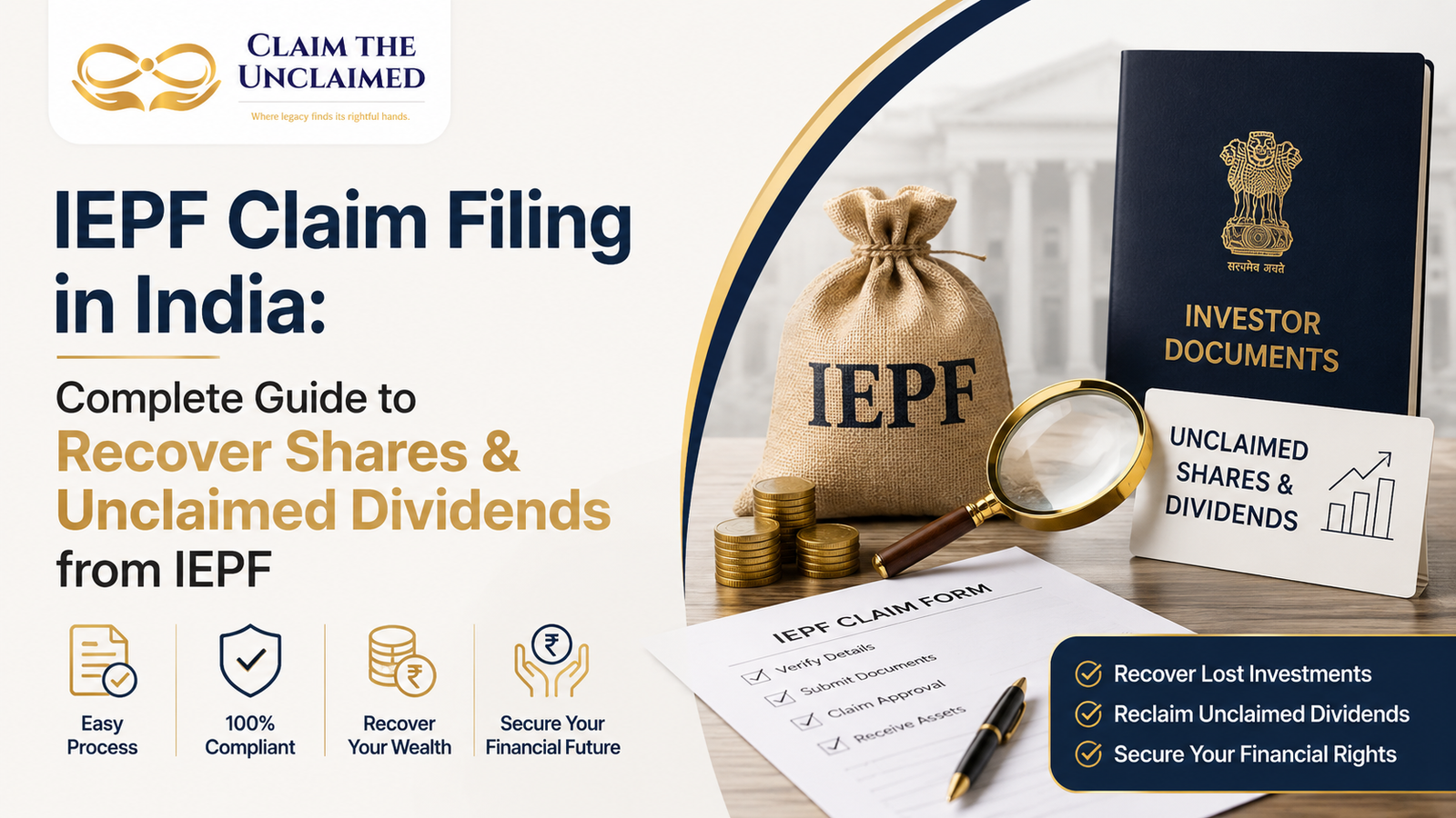 IEPF Claim Filing in India: Complete Guide to Recover Shares & Unclaimed Dividends from IEPF